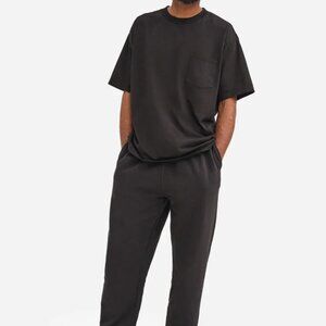 Mate The Label Mens Unisex Organic Fleece Relaxed Fit Sweatpant Size L NWT